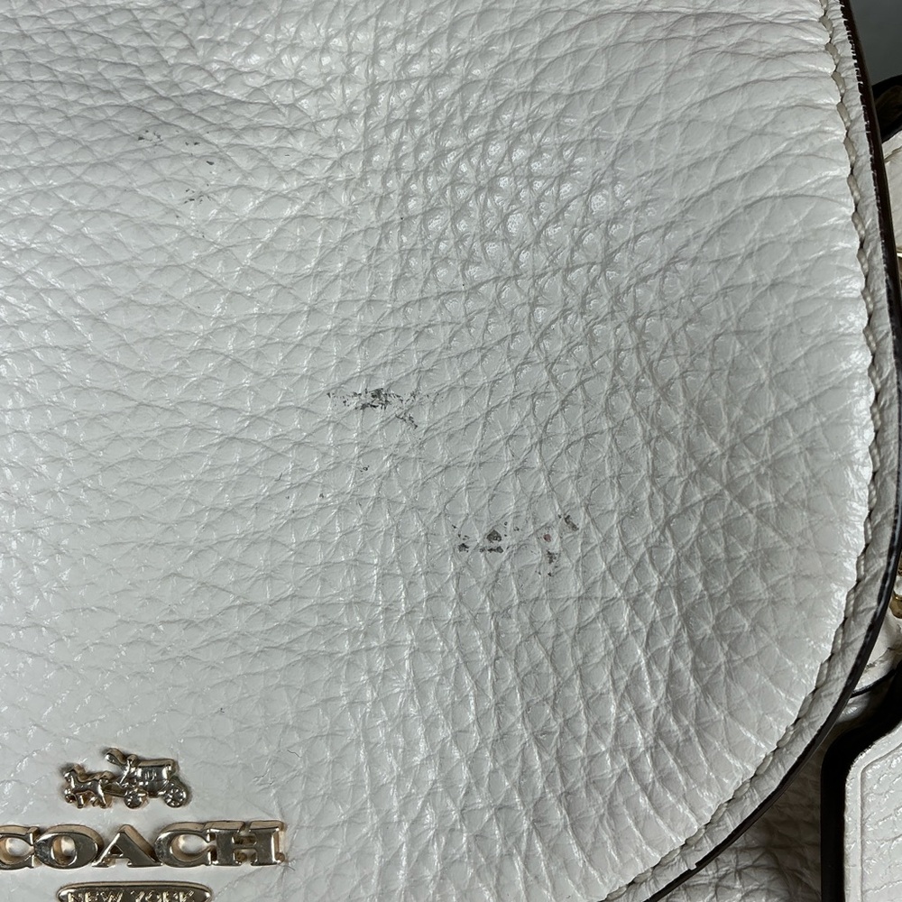 Coach Mini Billie Ivory Cream Gold Leather Backpack‎ Bag - Picture 10 of 12